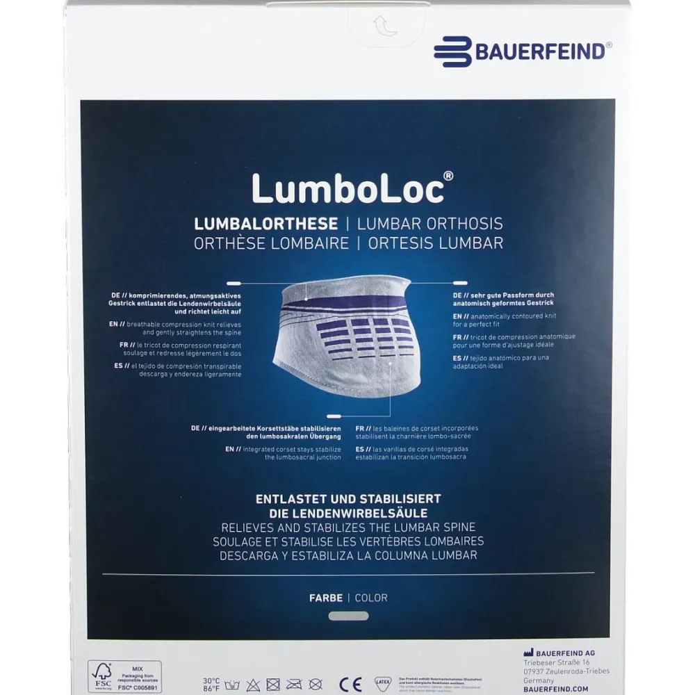 LumboLoc® Rückenstütz Bandage Gr.6 titan>