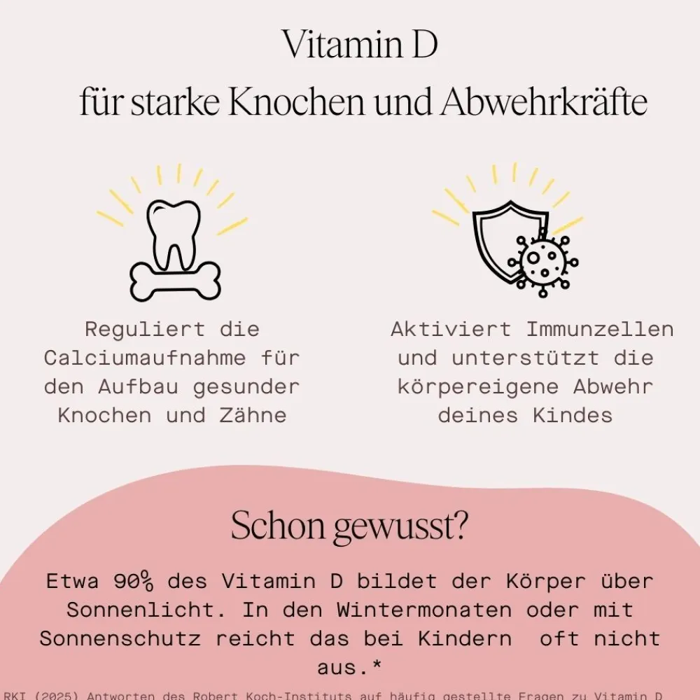 LUNARY Kids Vitamin D3+K2 Tropfen Vegan> Hot