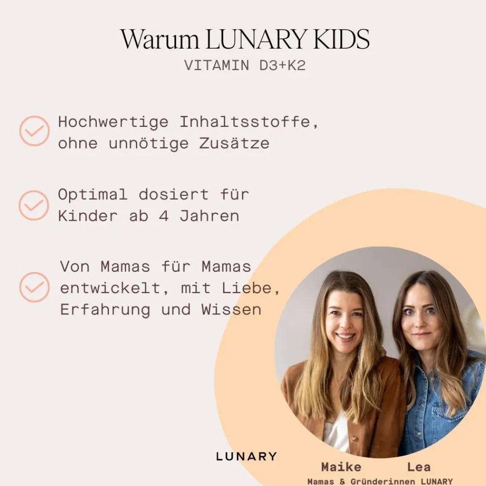 LUNARY Kids Vitamin D3+K2 Tropfen Vegan> Hot