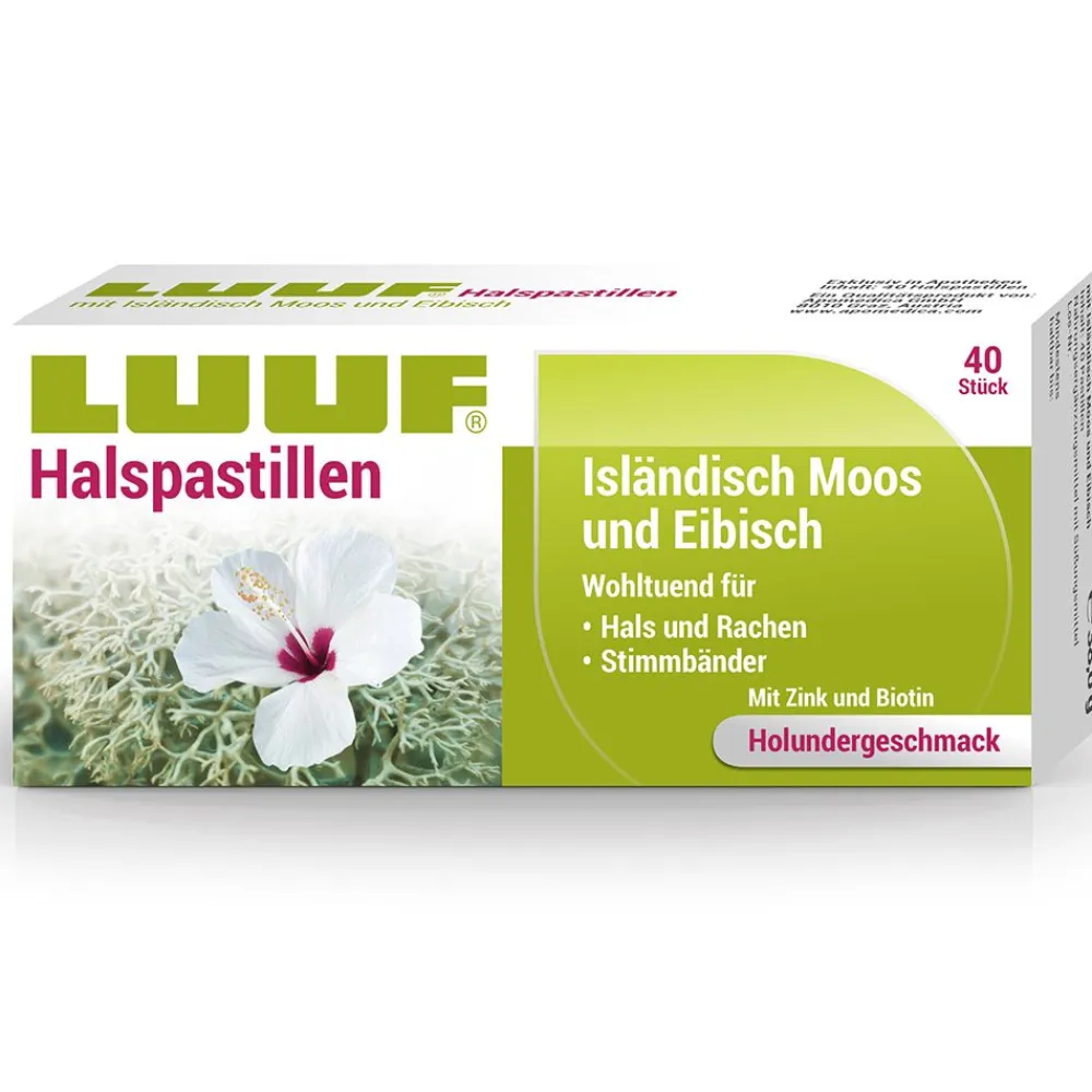 LUUF® Halspastillen Isländisch Moos und Eibisch| Online