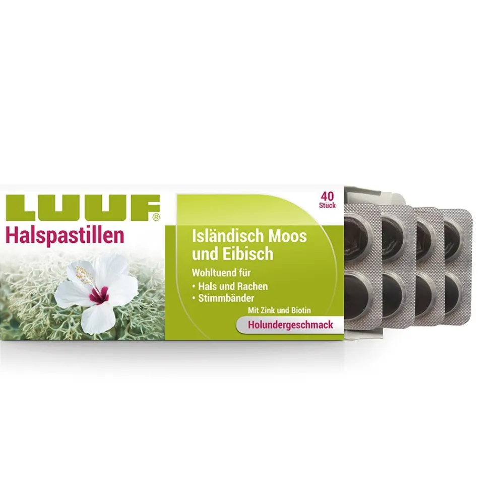 LUUF® Halspastillen Isländisch Moos und Eibisch| Online