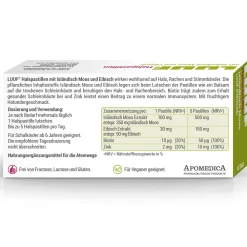 LUUF® Halspastillen Isländisch Moos und Eibisch| Online
