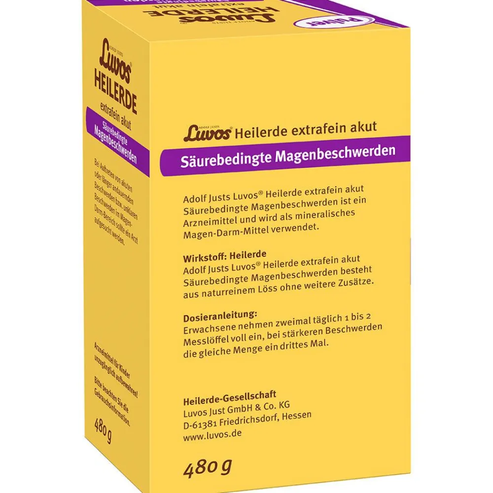 ® Heilerde extrafein akut Säurebedingte Magenbeschwerden>Luvos New