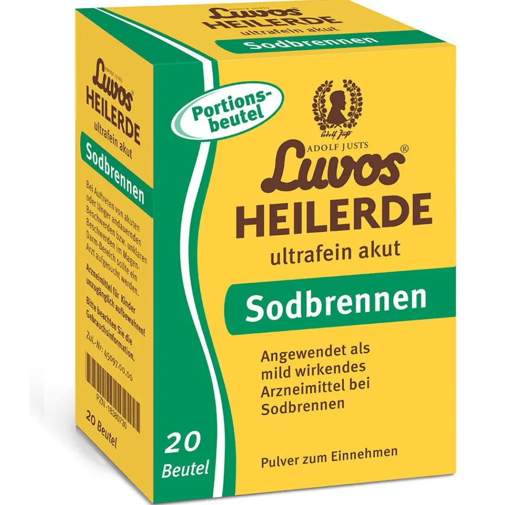 ® Heilerde ultrafein akut Sodbrennen Pulverbeutel>Luvos Online