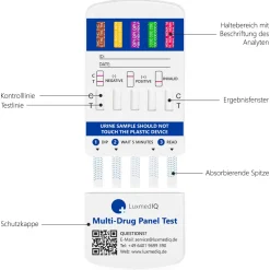 Drogenschnelltest für 10 Drogenarten - Urin Drogentest Multi 10 - Testkassette><noscript><img width=