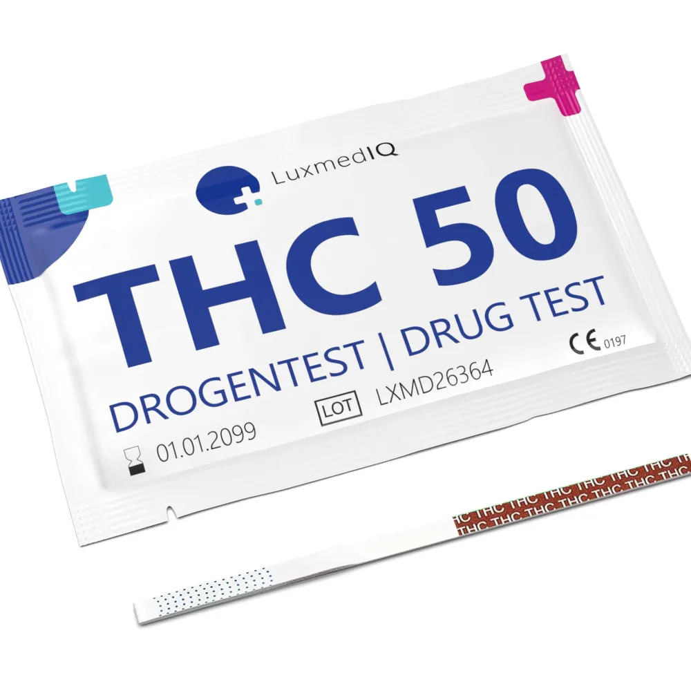 Drogenschnelltest für Cannabis THC - Urin Drogentest Haschisch Marihuana - Cutoff 50 ng/mL>luxmediq Clearance