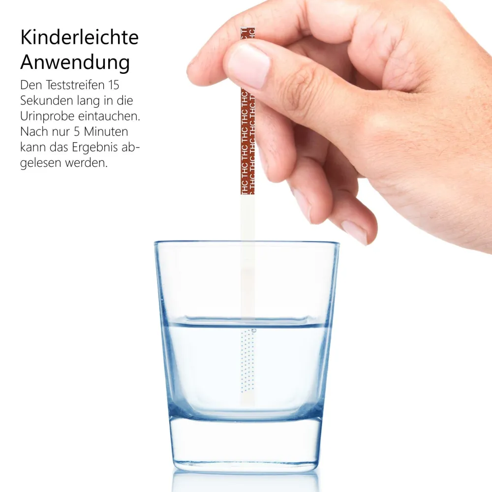 Drogenschnelltest für Cannabis THC - Urin Drogentest Haschisch Marihuana - Cutoff 50 ng/mL>luxmediq Clearance