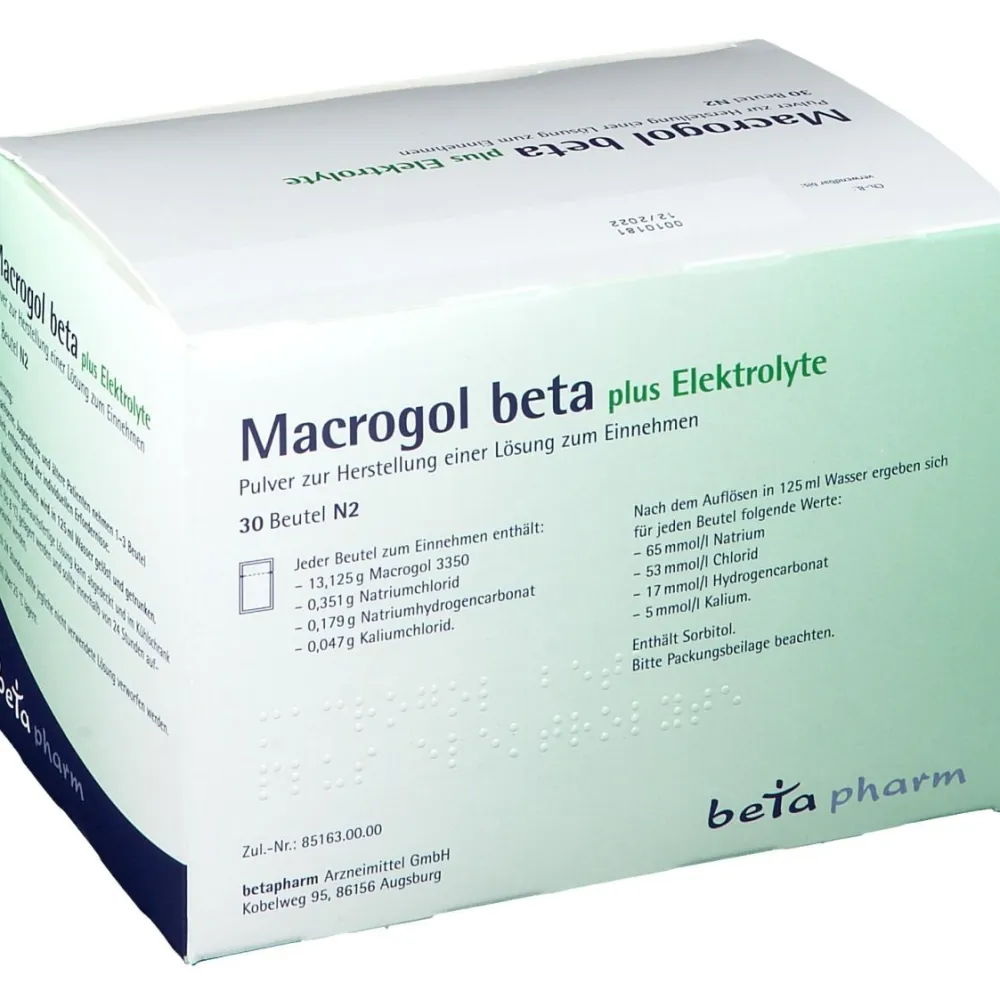Macrogol beta plus Elektrolyte Pulver> New