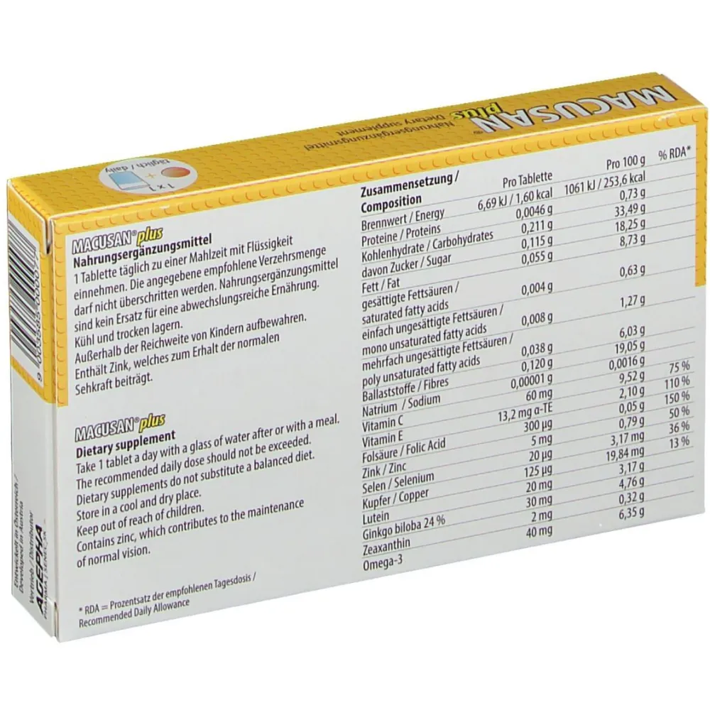 Macusan Plus Tabletten| Discount