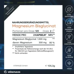 MAGNESIUM BISGLYCINAT 750 mg vegane Kapseln><noscript><img width=