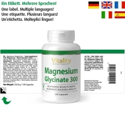 Magnesium Glycinat 300 von Vitality Nutritionals| Hot