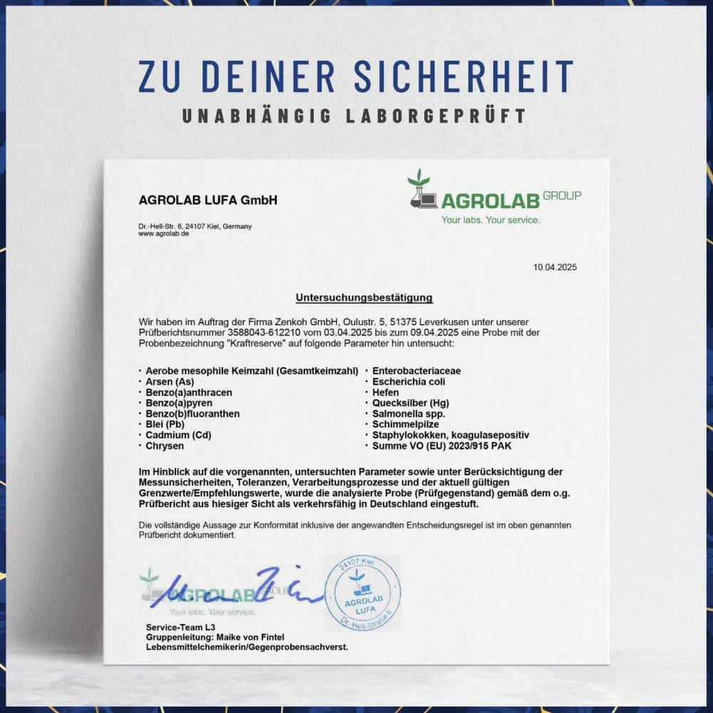 Magnesium Komplex 180 vegane Kapseln hochdosiert 400 mg Bisglycinat Kraftreserve ®>NATURTREU Hot