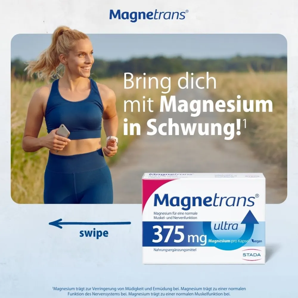 ® 375 mg ultra Magnesium Kapseln>Magnetrans Hot