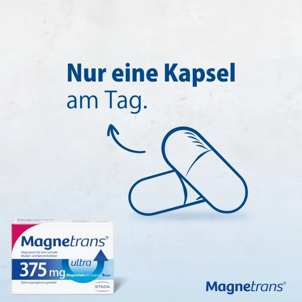 ® 375 mg ultra Magnesium Kapseln>Magnetrans Hot
