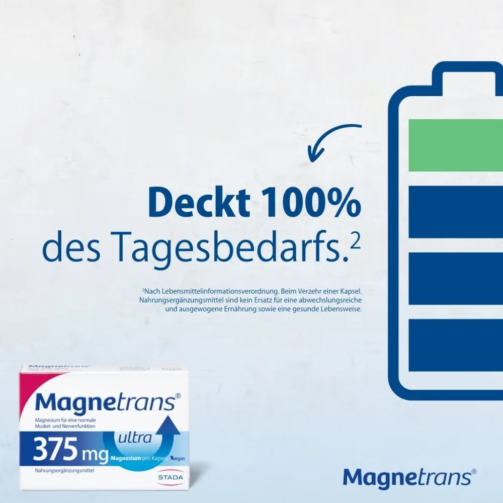 ® 375 mg ultra Magnesium Kapseln>Magnetrans Hot