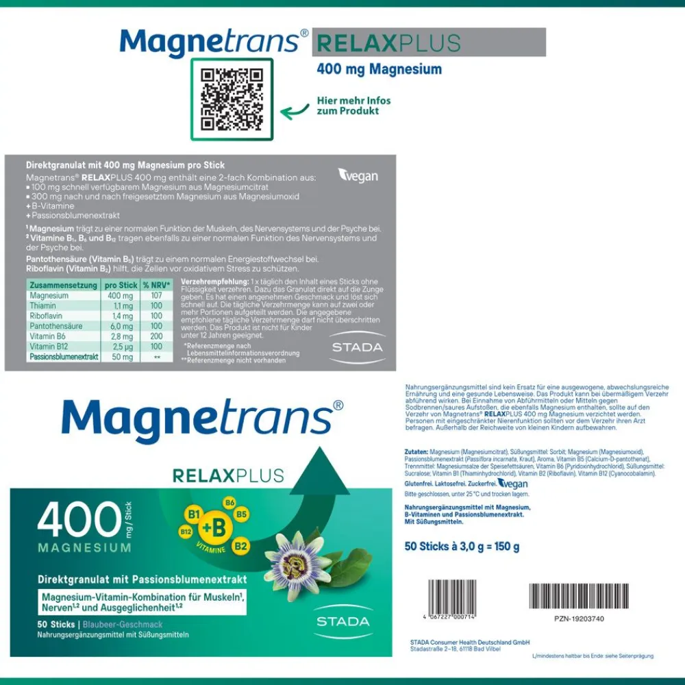 ® RelaxPlus für Muskeln, Nerven & Ausgeglichenheit|Magnetrans