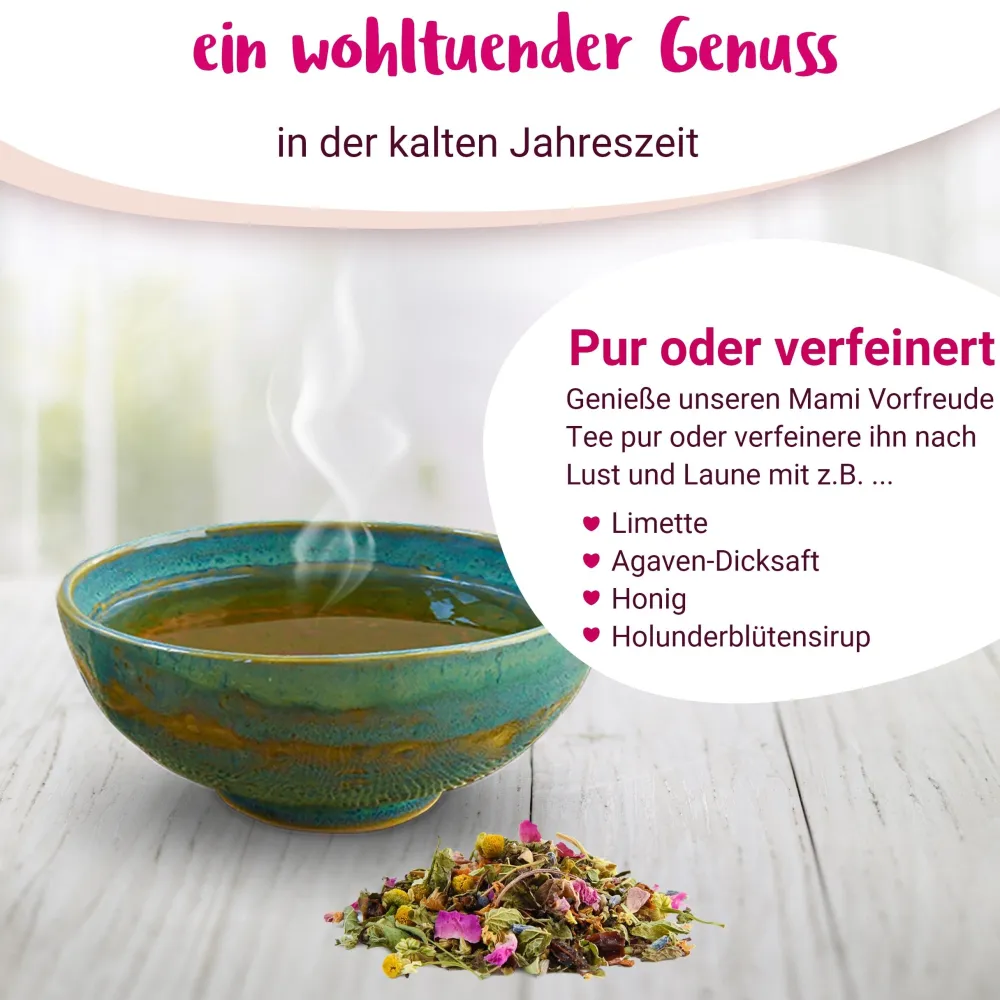 Mami Vorfreude BIO Schwangerschaftstee für die gesamte Schwangerschaft - von PregniVital®| Online