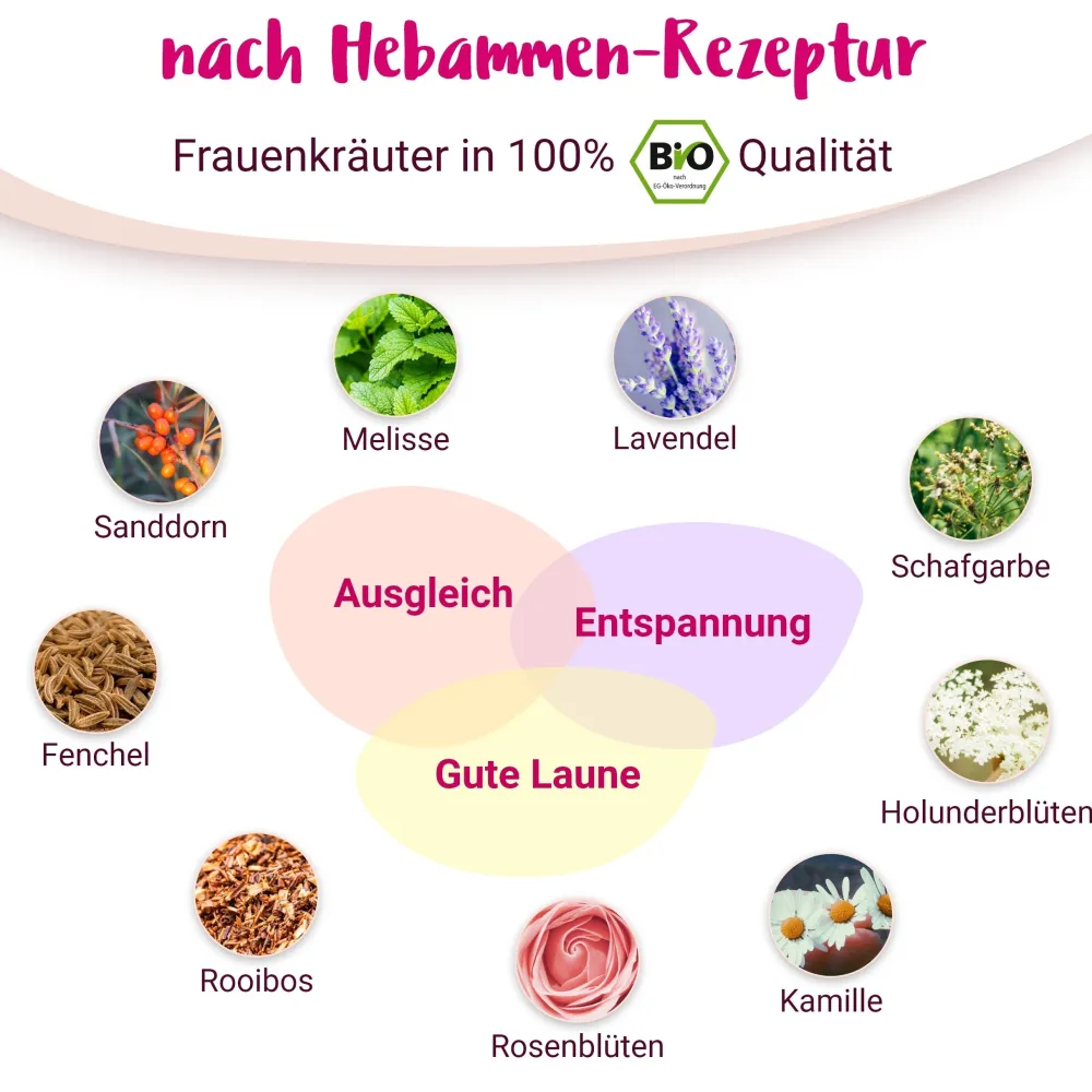 Mami Vorfreude BIO Schwangerschaftstee für die gesamte Schwangerschaft - von PregniVital®| Online