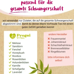 Mami Vorfreude BIO Schwangerschaftstee für die gesamte Schwangerschaft - von PregniVital®| Online