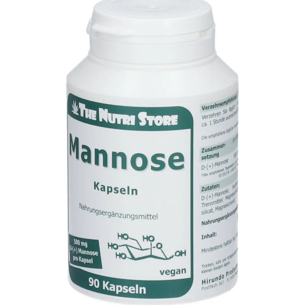 Mannose 500 mg vegetrarische Kapseln|