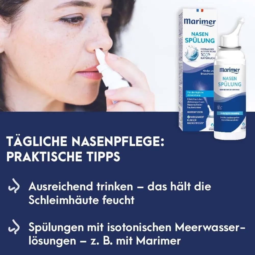 MARIMER Meerwasser Nasenspray isotonisch, Kinder & Erwachsene| Hot