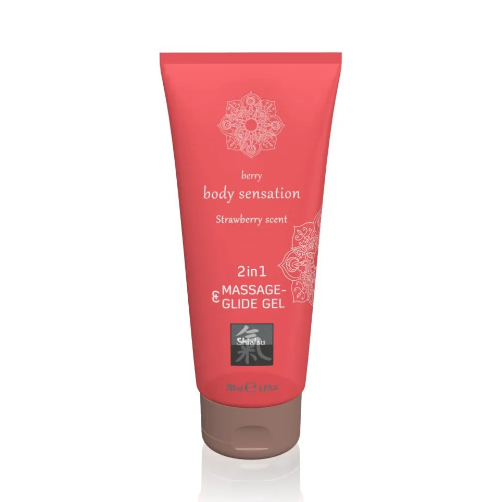 Massage- & Glide Gel 2 in 1 - Strawberry scent|