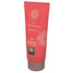 Massage- & Glide Gel 2 in 1 - Strawberry scent|