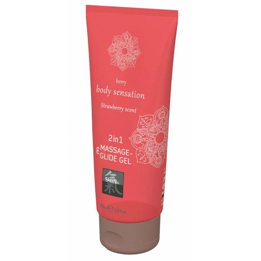 Massage- & Glide Gel 2 in 1 - Strawberry scent|