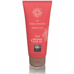 Massage- & Glide Gel 2 in 1 - Strawberry scent|