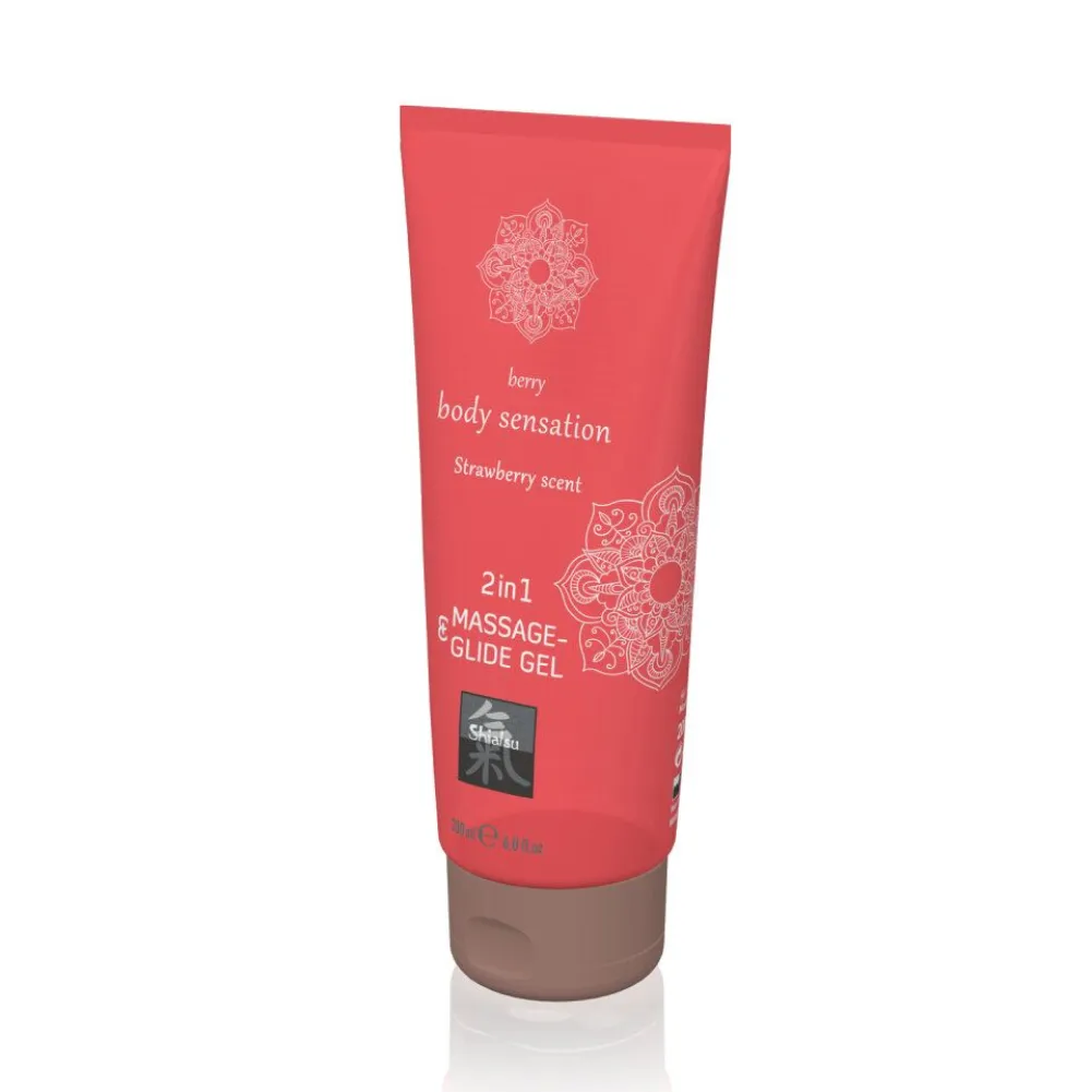 Massage- & Glide Gel 2 in 1 - Strawberry scent|