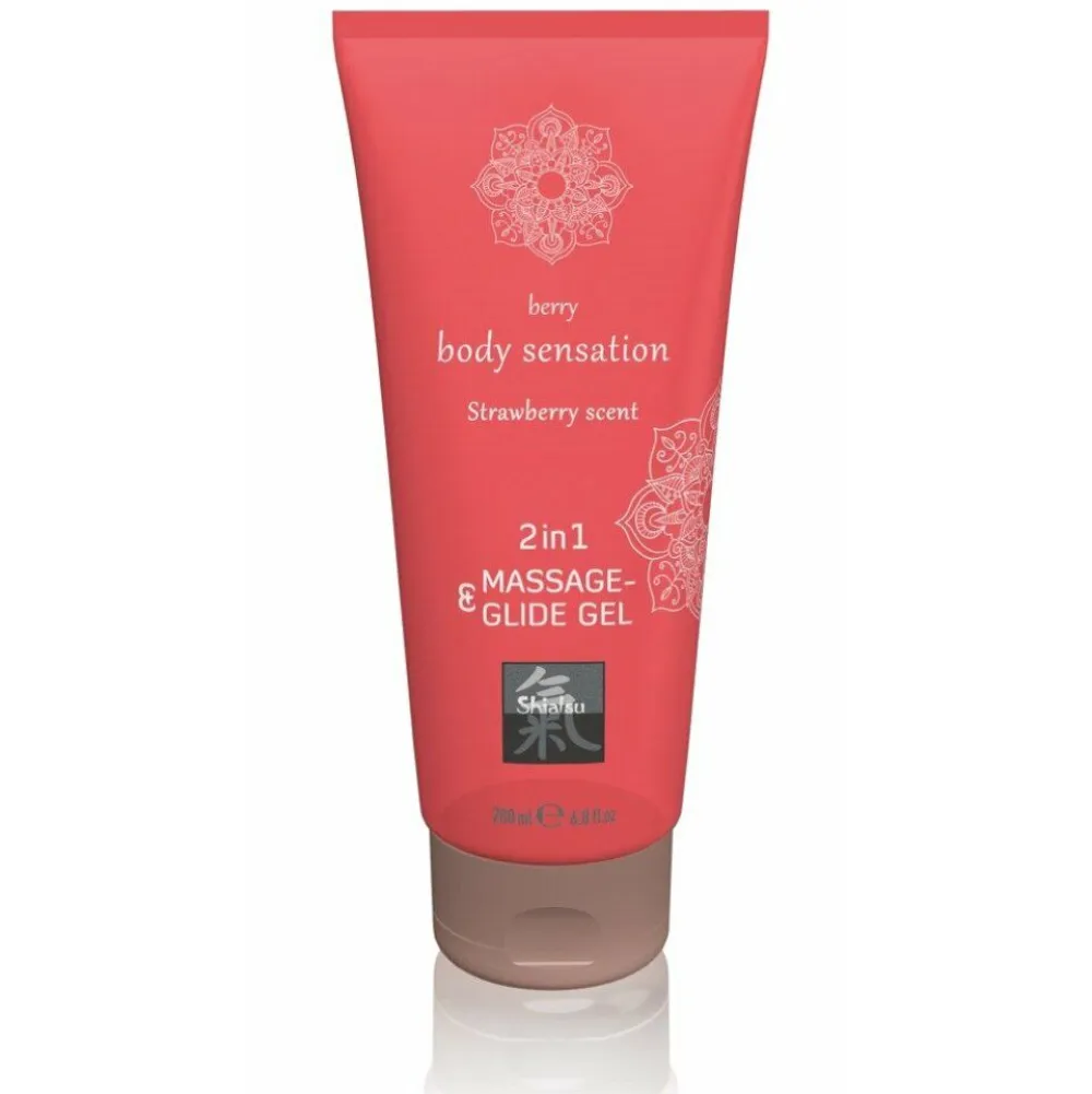 Massage- & Glide Gel 2 in 1 - Strawberry scent|