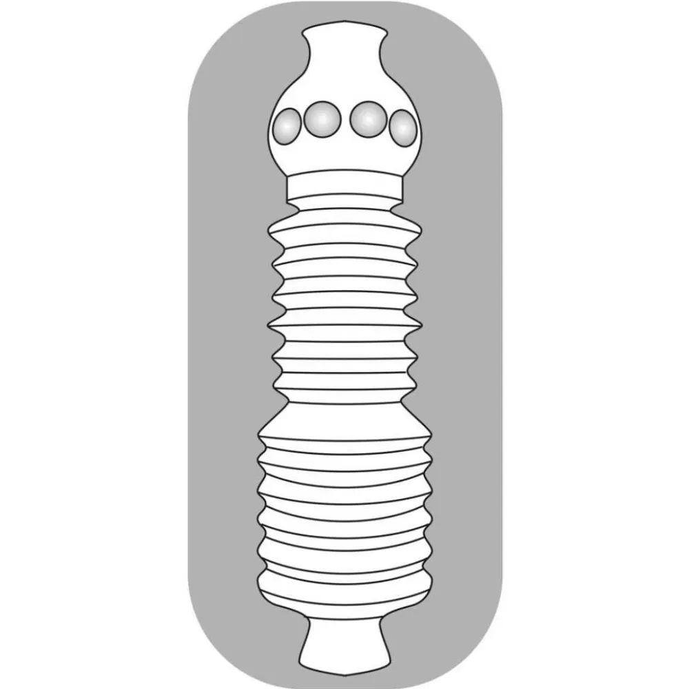 Masturbator "Pocket" mit Rillen- und Noppen-Struktur | für Penis Massage | Stroker> Hot