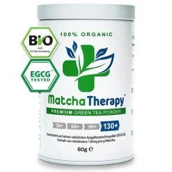 MatchaTherapy 130+ | BIO Matcha Grüntee aus Japan | Laborgeprüft: min. 130mg/g EGCG Antioxidantien| Clearance
