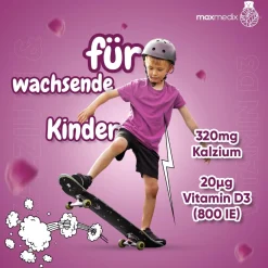 maxmedix Calcium & Vitamin D3 Gummibärchen für Kinder> Best
