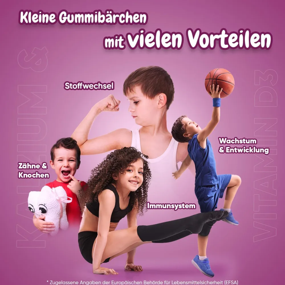maxmedix Calcium & Vitamin D3 Gummibärchen für Kinder> Best