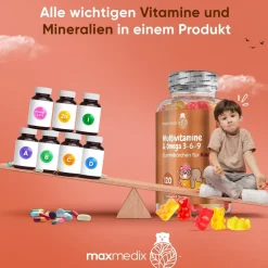 maxmedix Multivitamin Gummibärchen für Kinder><noscript><img width=