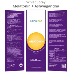Mediakos® Melatonin Ashwagandha Schlaf Spray| Outlet