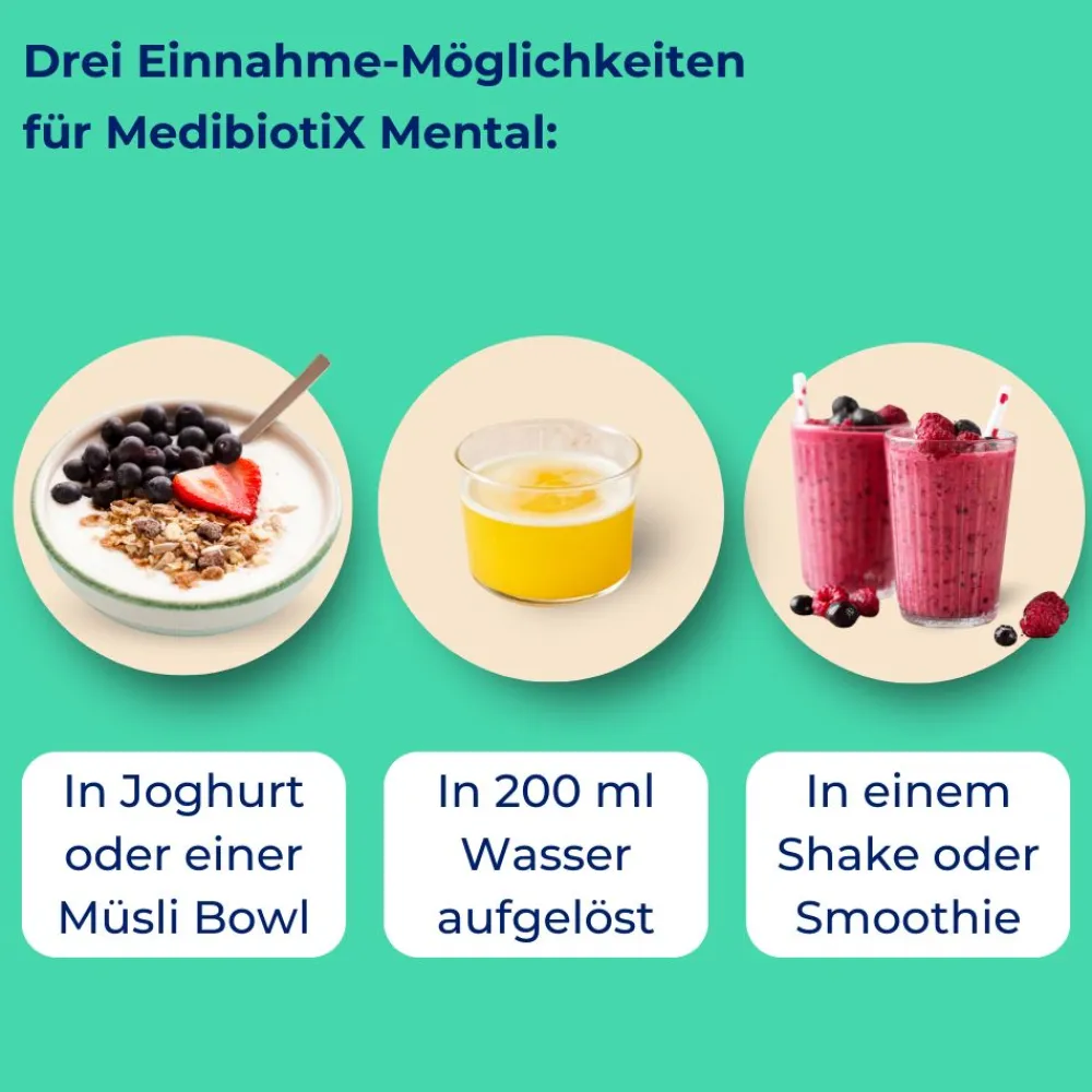 Mental - Fokus & Ausgeglichenheit – sinnvolle Kombination für die Darm-Hirn-Achse>MedibiotiX Clearance