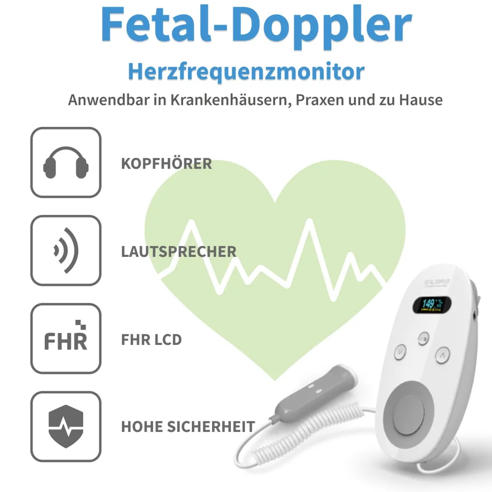 Medicalcorner24 Ultraschall Fetal-Doppler Grau| Best