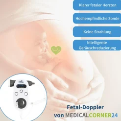 Medicalcorner24 Ultraschall Fetal-Doppler Grau| Best