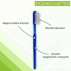 Einmalzahnbürsten mit Zahnpasta blau><noscript><img width=