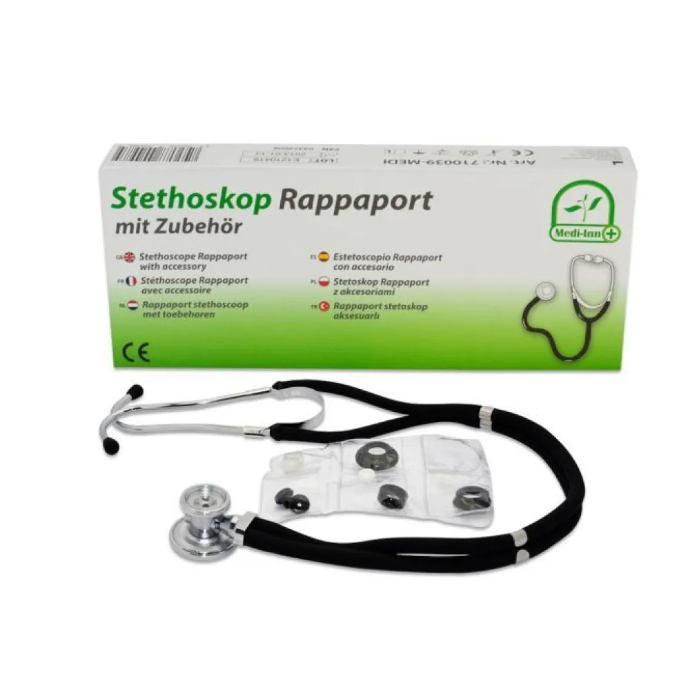 Rappaport Stethoskop Schwarz mit Zubehör>Medi-Inn Best