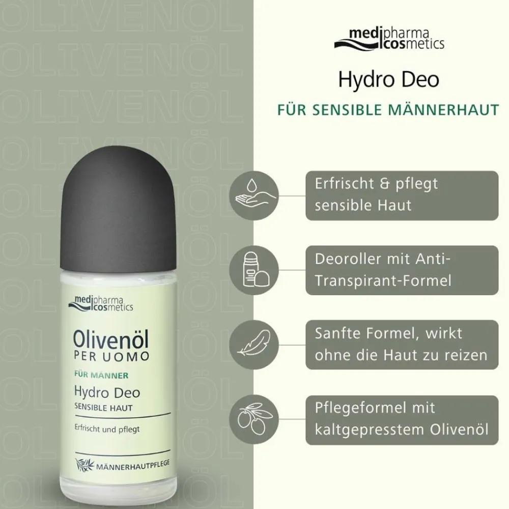 Olivenöl Per Uomo Hydro Deo|Medipharma Cosmetics Online