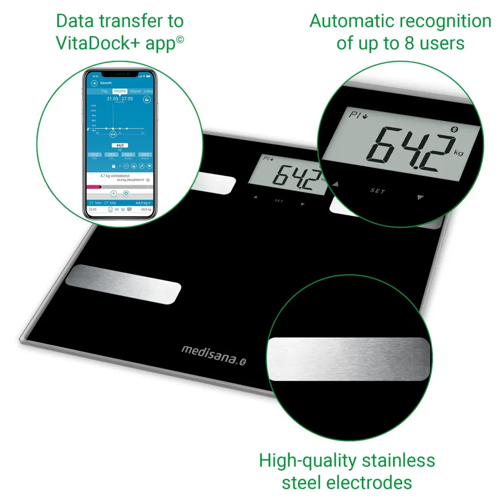 BS A41 connect Körperanalysewaage mit Smartphone App|Medisana Sale