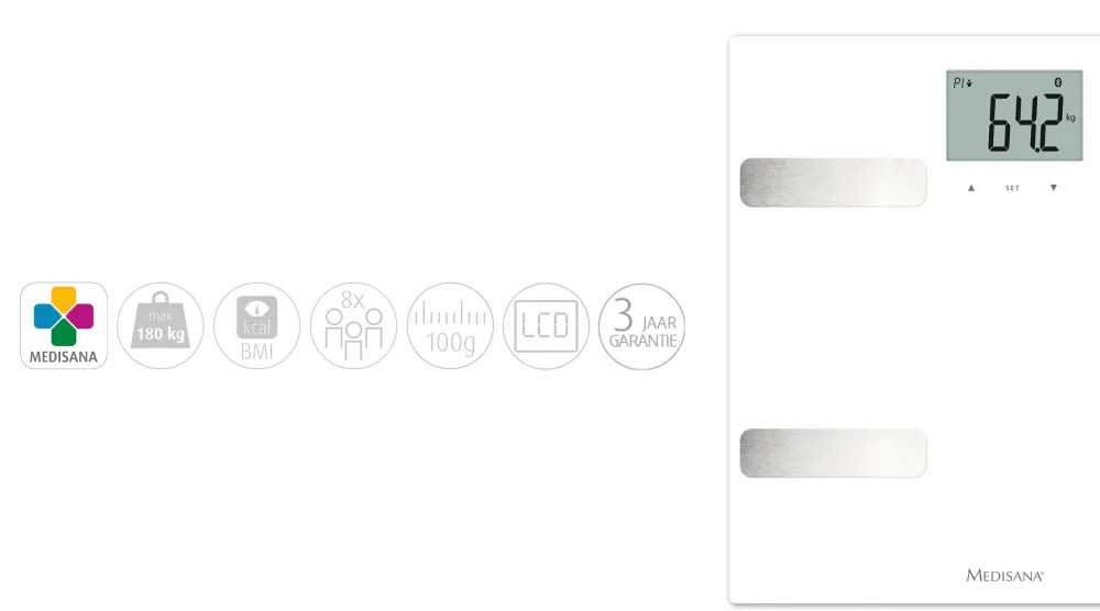 BS A43 connect Körperanalysewaage mit Smartphone App>Medisana Hot