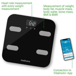 BS 602 WIFI connect Körperanalysewaage mit Smartphone App|Medisana Online
