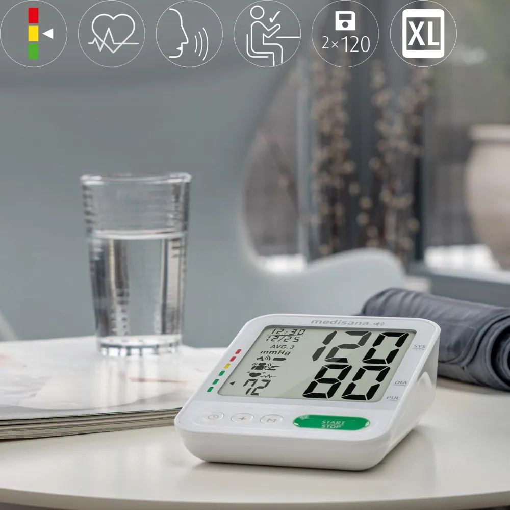 BU 586 Voice Oberarm-Blutdruckmessgerät>Medisana Discount