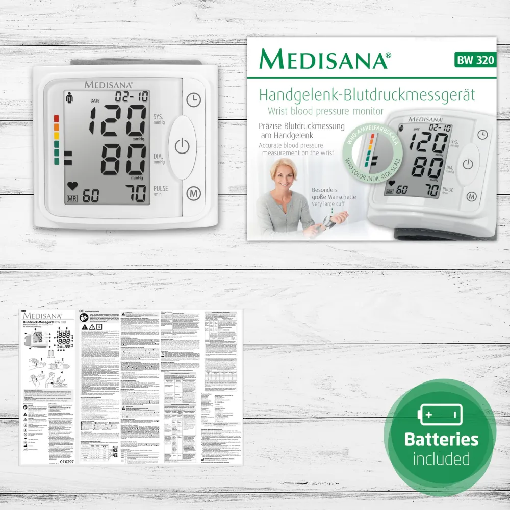 BW 320 Handgelenk-Blutdruckmessgerät>Medisana Sale