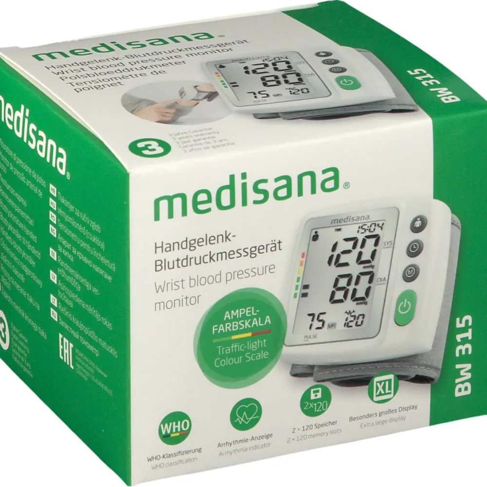 BW 315 Handgelenk-Blutdruckmessgerät>Medisana Outlet