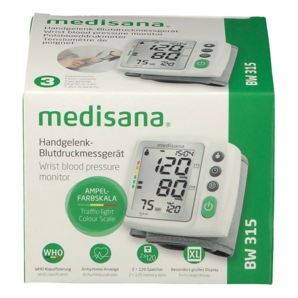 BW 315 Handgelenk-Blutdruckmessgerät>Medisana Outlet